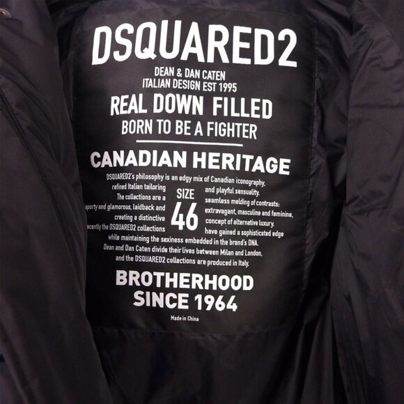 Dsquared² Black Nylon Men Jacket IT50  M-L NEW NWT - Picture 4 of 5